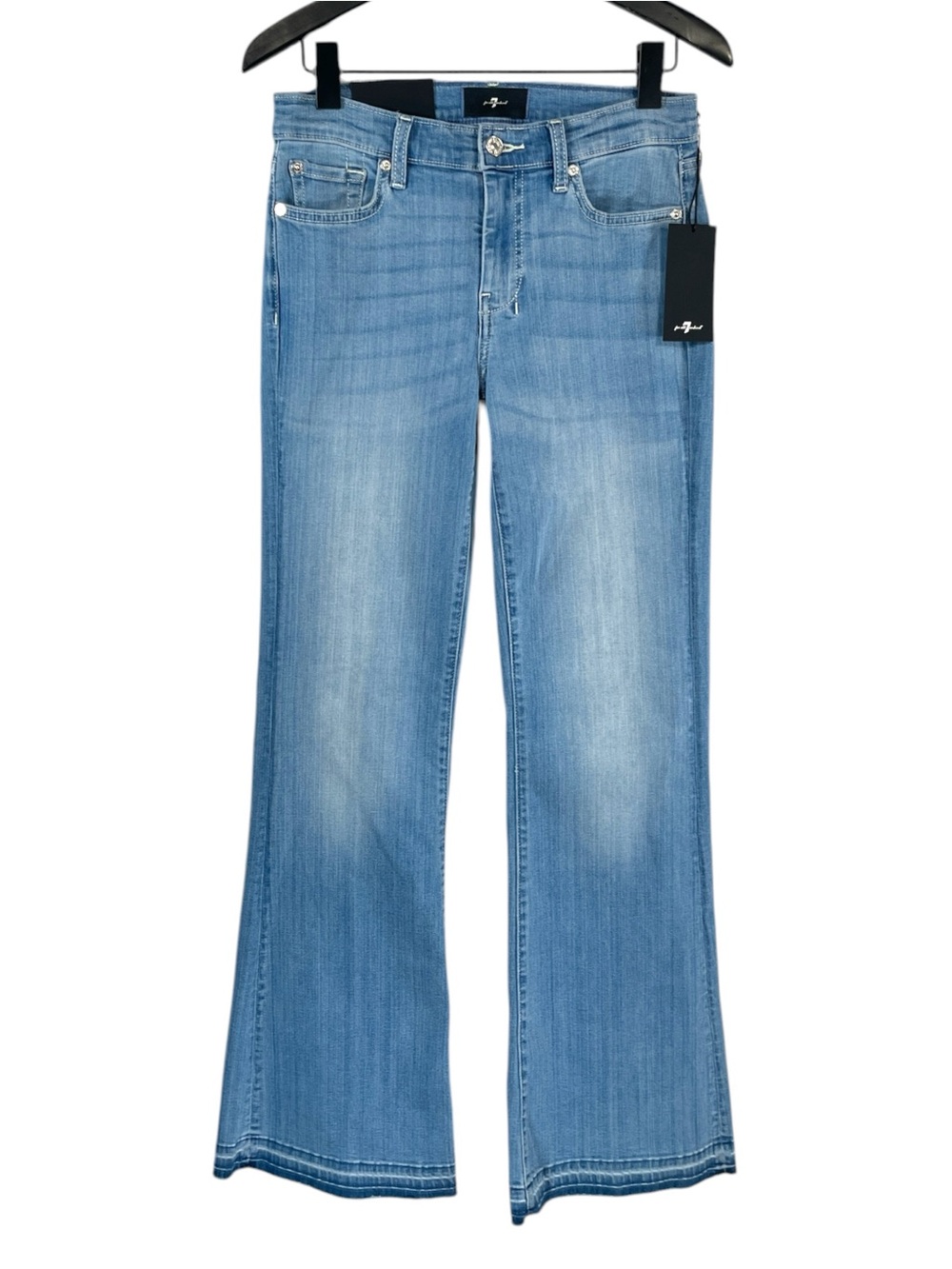 NWT 7 For All Mankind DOJO Tailorless In Marrakech with Unrolled Hem Size 27 - Picture 4 of 10